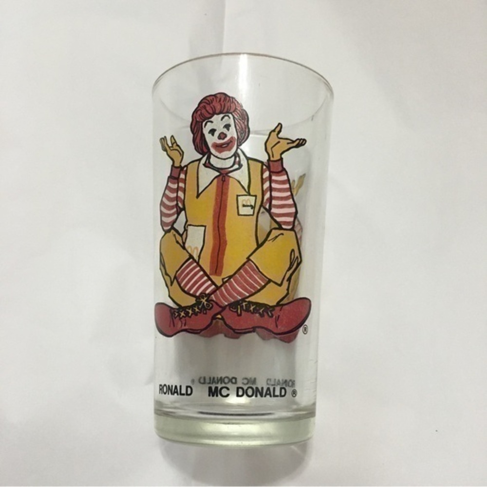 Vintage 1970’s Ronald McDonald glass